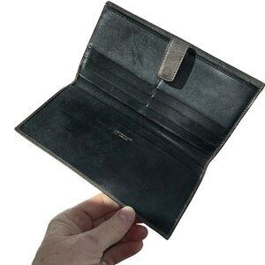 Burberry London leather checkbook wallet
